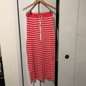 Joe Fresh Ladies Orange and White Striped Skirt $5.00 AS AN ADD ON